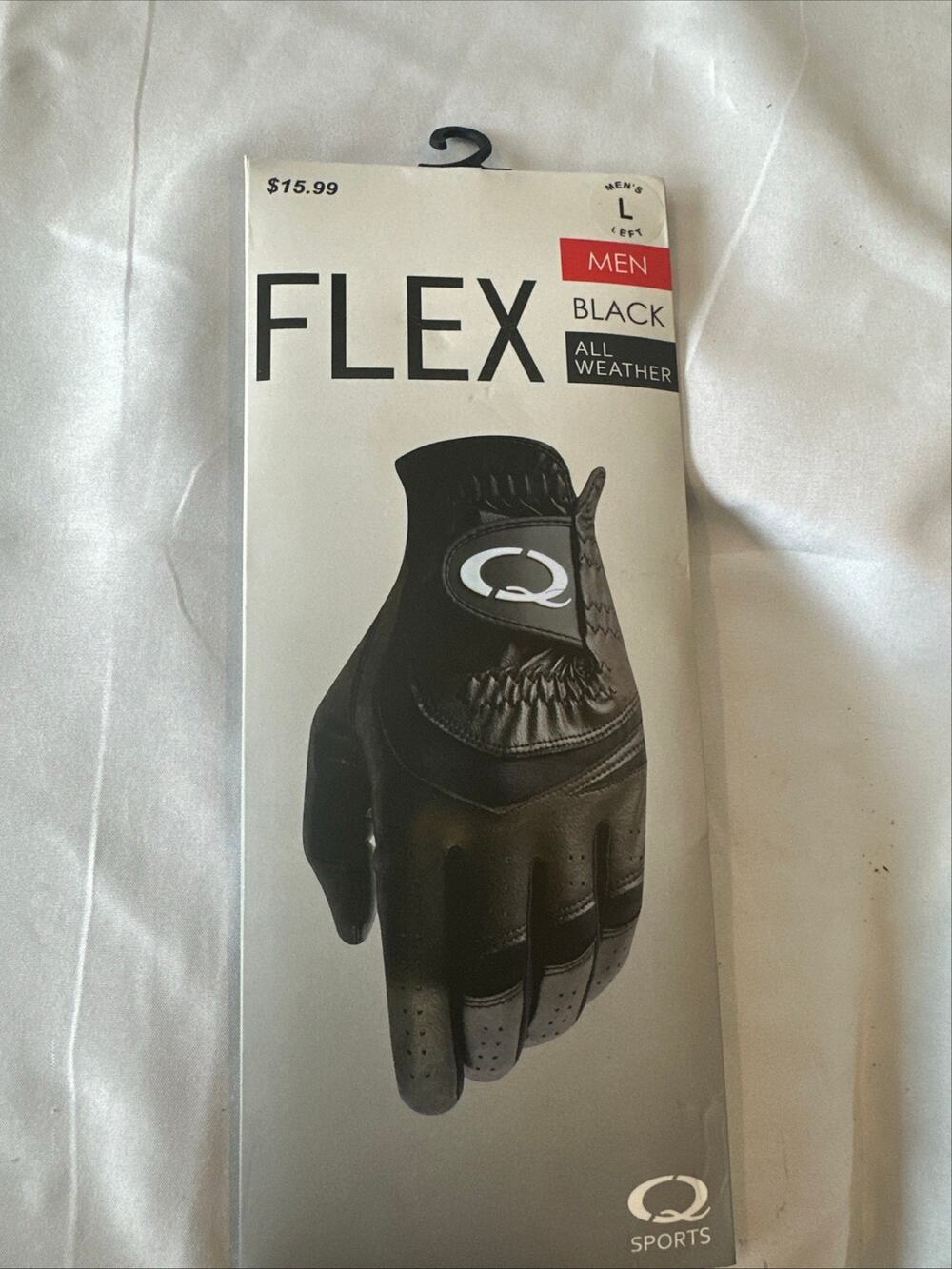 Two pair of black flex all weather golf gloves men’s large left